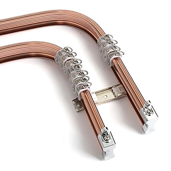 Buigbare gordijnrail voor erker en hoek