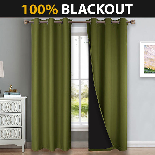 Groen thermisch gordijn voor isolatie