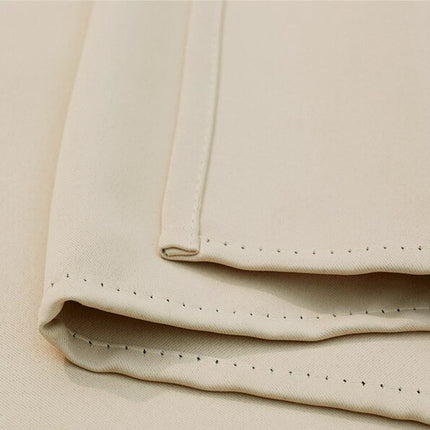 Beige waterafstotend tuingordijn met ringen