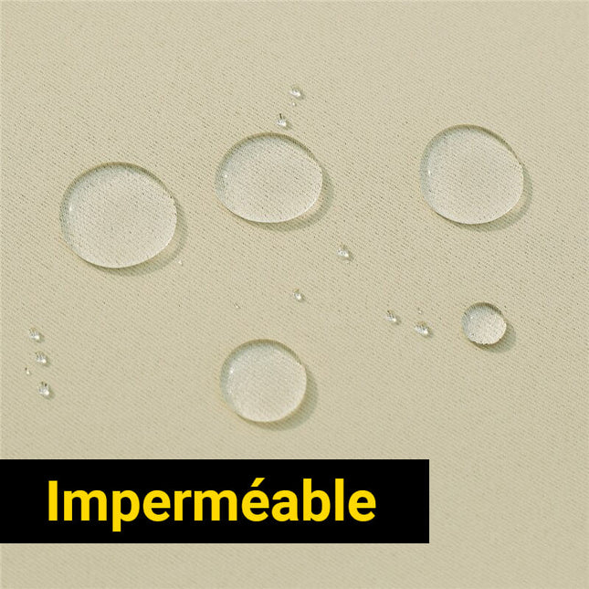 Crèmekleurig waterafstotend buitengordijn