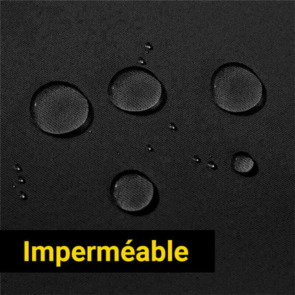 Zwart waterafstotend buitengordijn voor terras