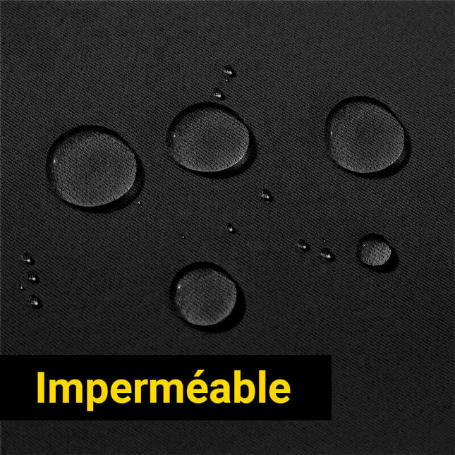 Zwart waterafstotend buitengordijn voor terras