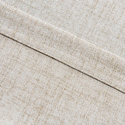 Semi-transparant beige gordijn met border