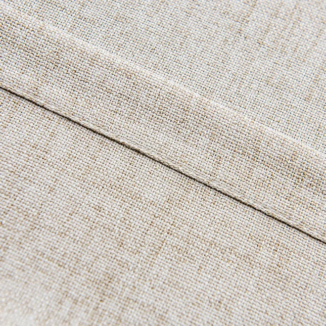 Semi-transparant beige gordijn met border