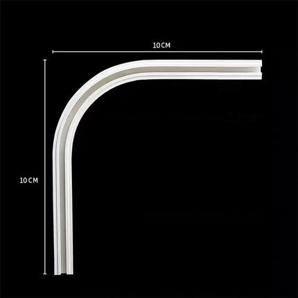 Zelfklevende gordijnrail zonder boren