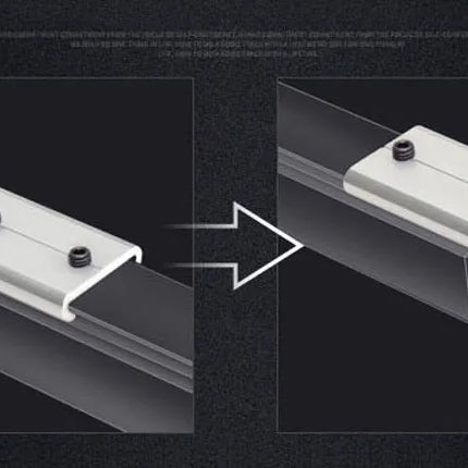 Dubbele aluminium gordijnrail voor plafondmontage