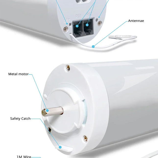 Elektrische gordijnrail met afstandsbediening