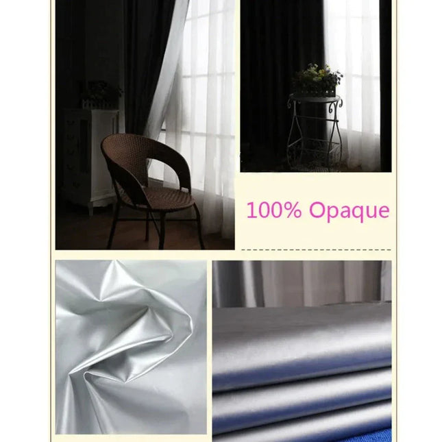 Zilver gecoate verduisterende gordijnstof