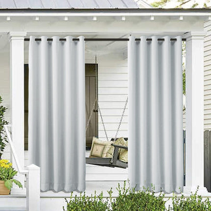 Buitengordijn voor pergola met ringen