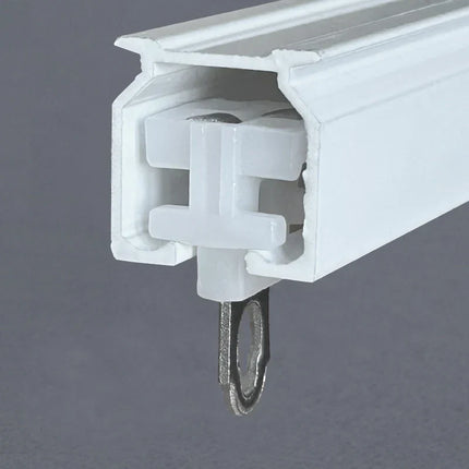 Dubbele aluminium gordijnrail voor plafondmontage