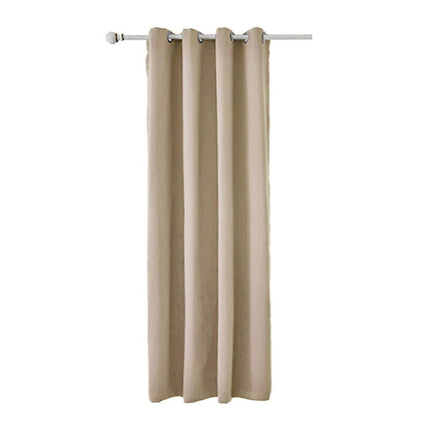 Beige buitengordijn voor terras zonwering