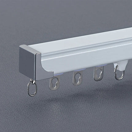 Dubbele aluminium gordijnrail voor plafondmontage