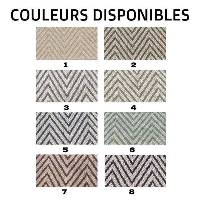 Donkergrijs verduisterend gordijn Valego visgraatmotief.