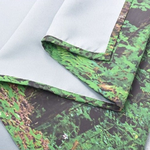 Buitengordijn met bomen print voor balkon