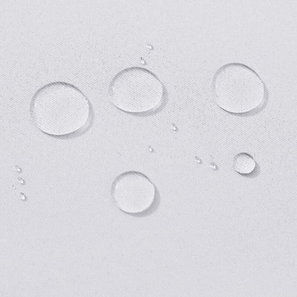 Wit waterbestendig buitengordijn met ringen