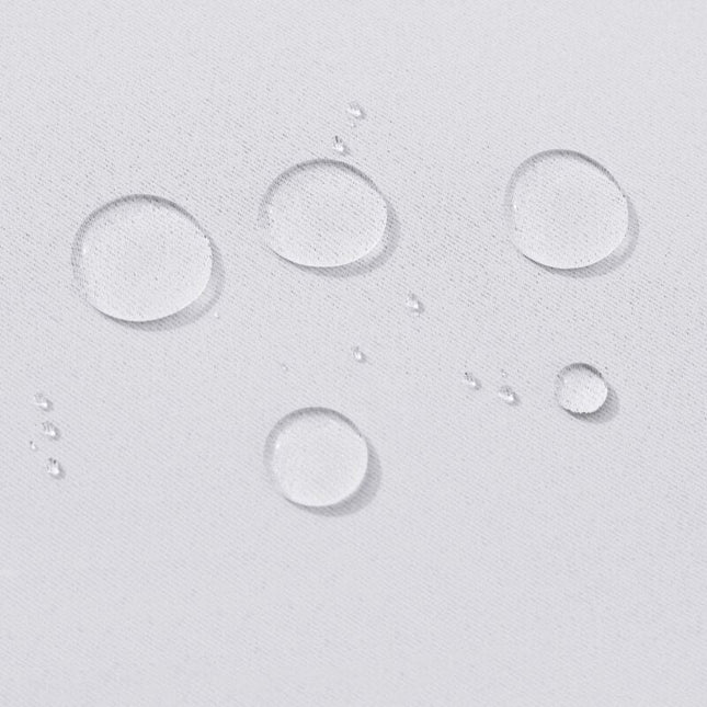 Wit waterbestendig buitengordijn met ringen