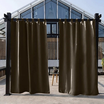Waterafstotend buitengordijn met lussen voor tuin.