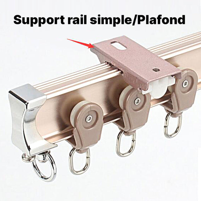 Gordijnrail voor strakke plafondmontage
