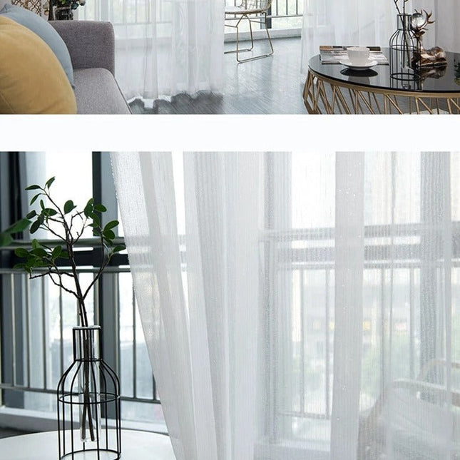 Lichtdoorlatend gordijn met subtiele glitter