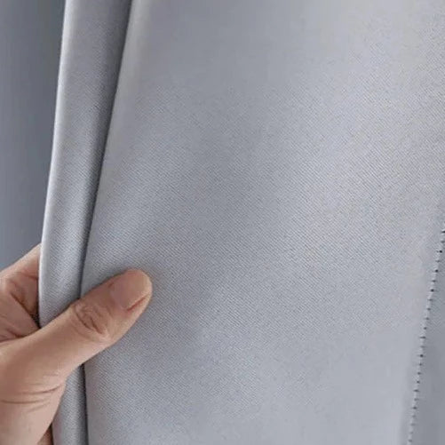 Kant-en-klaar wit overgordijn met ringen