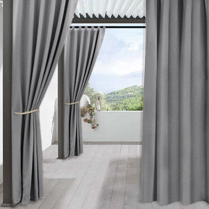 Lila waterafstotend buitengordijn voor terras