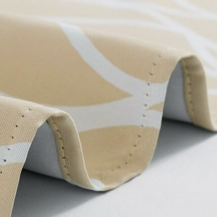 Buitengordijn met modern golvend patroon