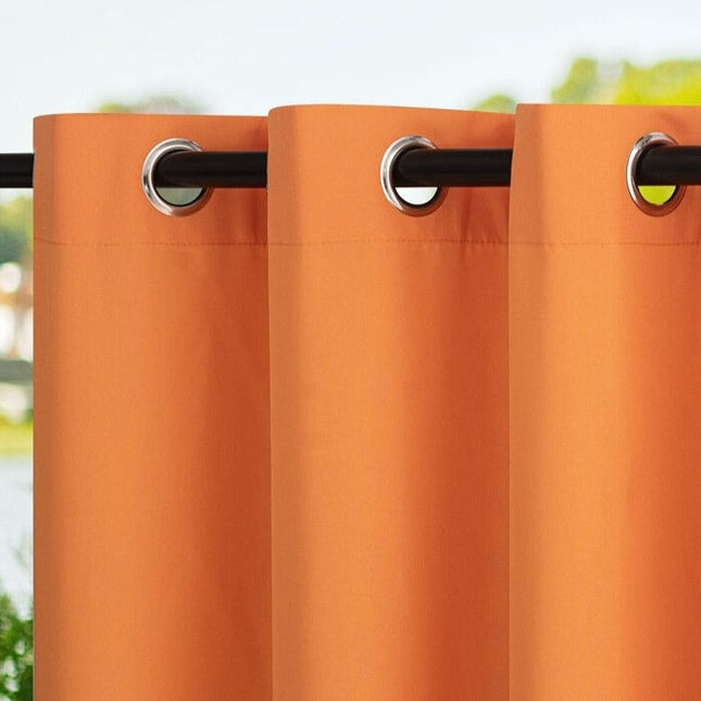 Waterdicht buitengordijn met ringen voor tuin