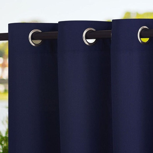 Waterdicht buitengordijn met ringen voor tuin