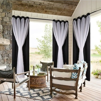 Waterafstotend tuingordijn voor balkon