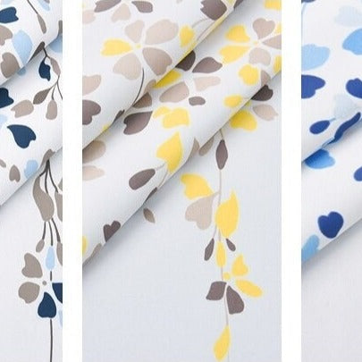 Waterafstotend gordijn met bloemen patroon