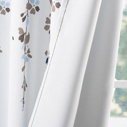 Waterafstotend gordijn met bloemen patroon