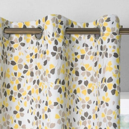 Waterafstotend gordijn met bloemen patroon