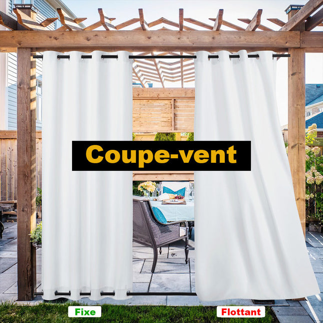 Zonwerend buitengordijn voor terras en tuin