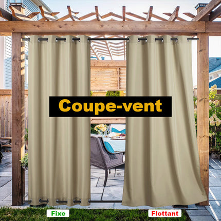 Zonwerend buitengordijn voor terras en tuin