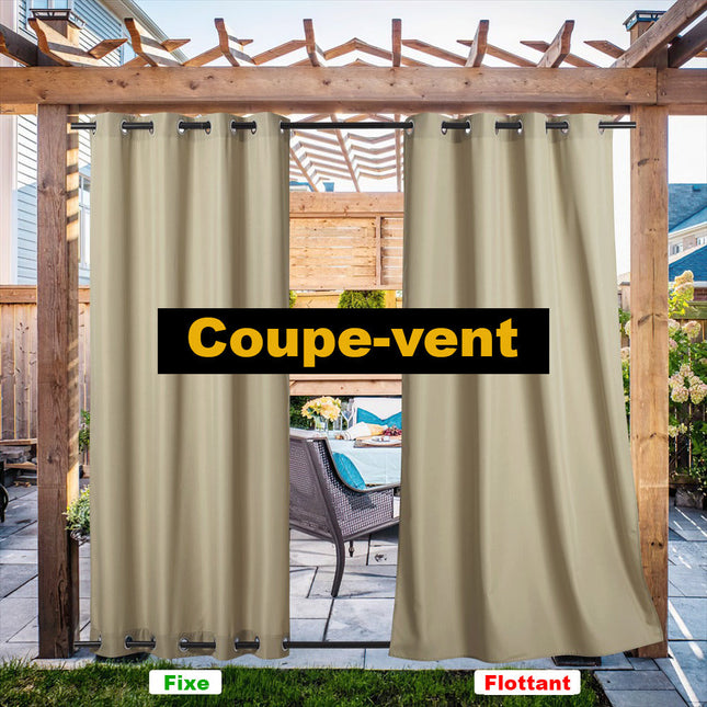 Zonwerend buitengordijn voor terras en tuin