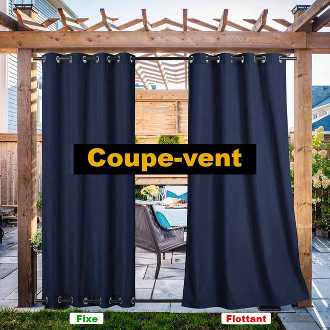 Zonwerend buitengordijn voor terras en tuin