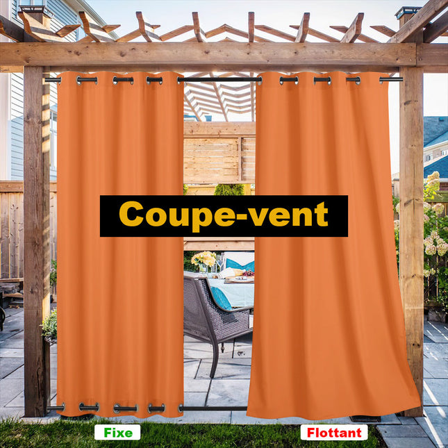 Zonwerend buitengordijn voor terras en tuin