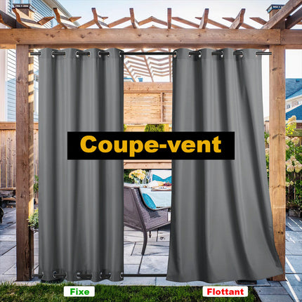 Zonwerend buitengordijn voor terras en tuin