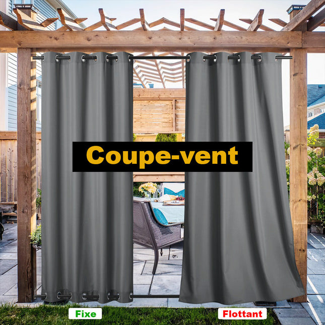 Zonwerend buitengordijn voor terras en tuin