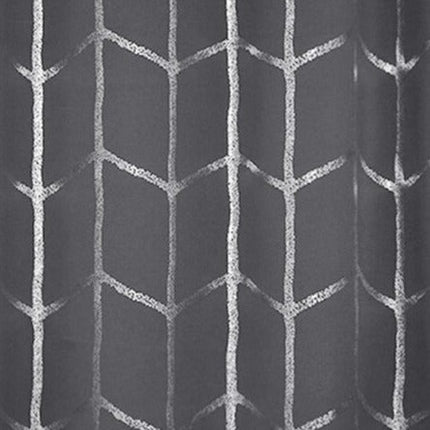 Verduisterend gordijn met geometrisch zilverpatroon
