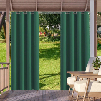 Privacy buitengordijn met ringen voor balkon