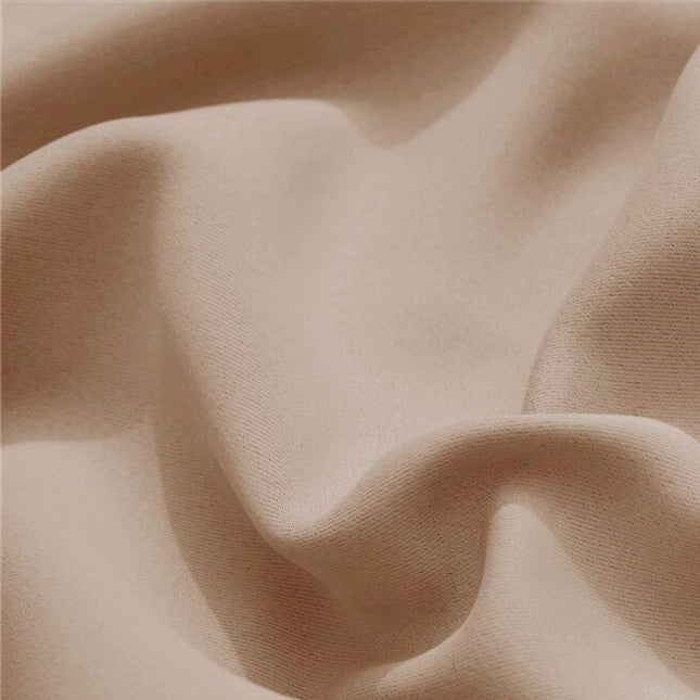 Kastanjebruin waterdicht buitengordijn met ringen