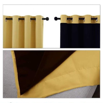 Isolerend verduisterend gordijn mosterdgeel
