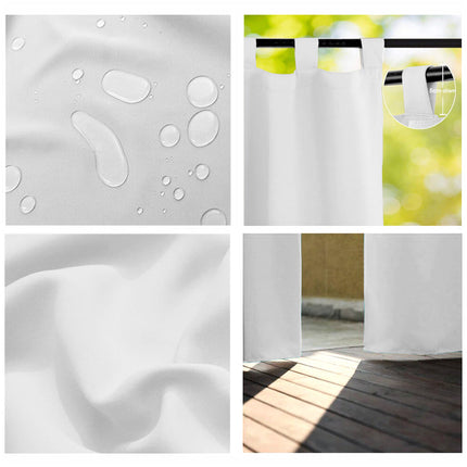 Weerbestendig buitengordijn met lussen