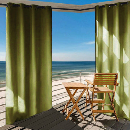 Buitengordijn met ringen voor tuin