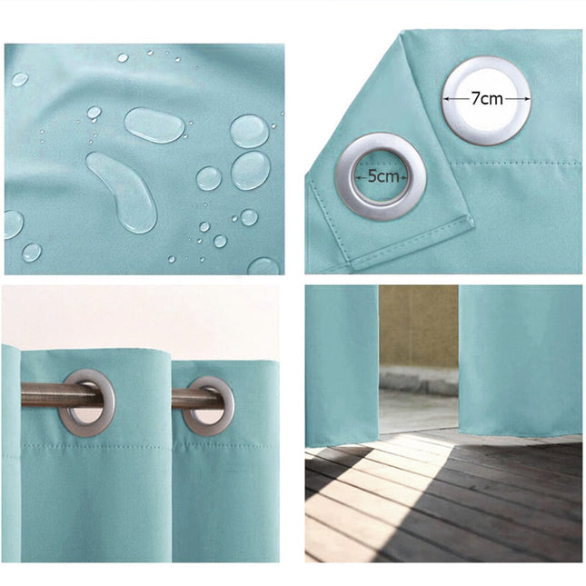 Weerbestendig buitengordijn voor tuinpaviljoen