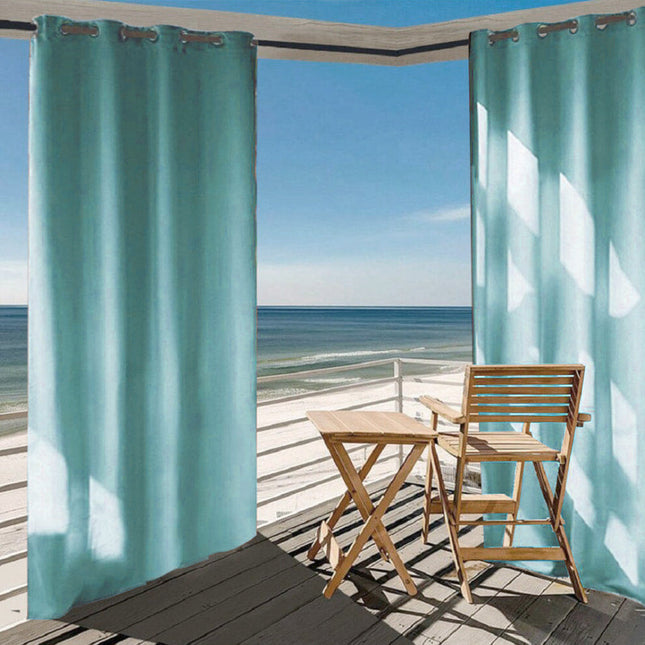 Weerbestendig buitengordijn voor tuinpaviljoen