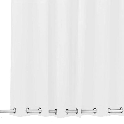 Buitengordijn met ringen boven en onder