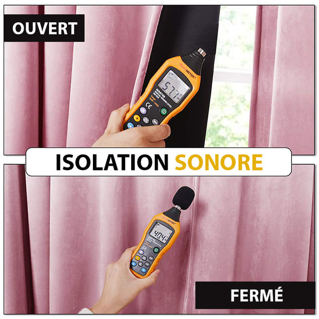 Roze velvet verduisterend gordijn