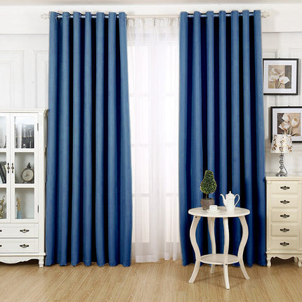 Blauw verduisterend gordijn voor woonkamer